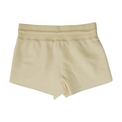 Beige Solid Active Shorts
