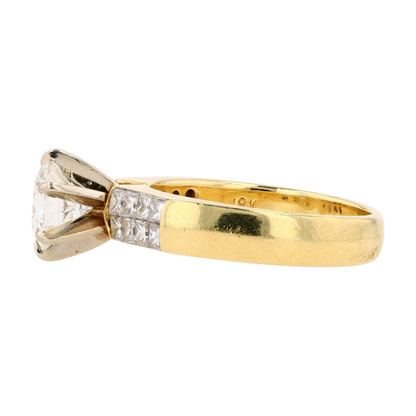 1 1/4 ctw 18K Yellow Gold Diamond Engagement Ring