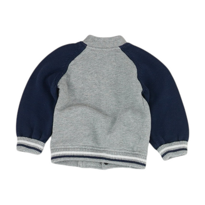Gray Color Block Jacket