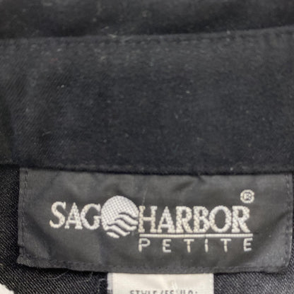Sag Harbor Vintage Black Petite Button Down – Image 3