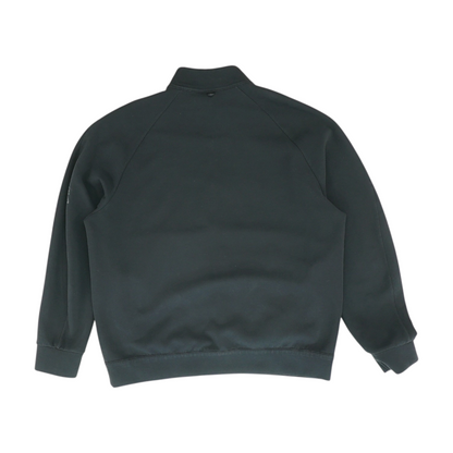 Black Solid 1/4 Zip Pullover