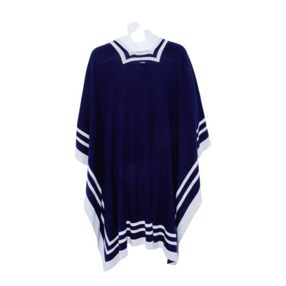 Navy Striped Cardigan Sweater