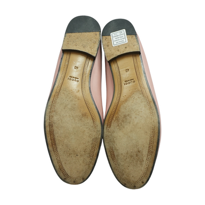 Pink Horsebit Leather Loafer