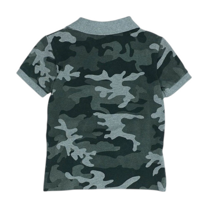 Gray Camo Short Sleeve Polo