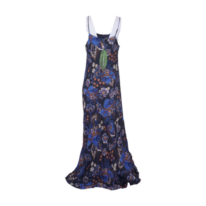 Farm Rio Blue Floral Maxi Dress – Image 2