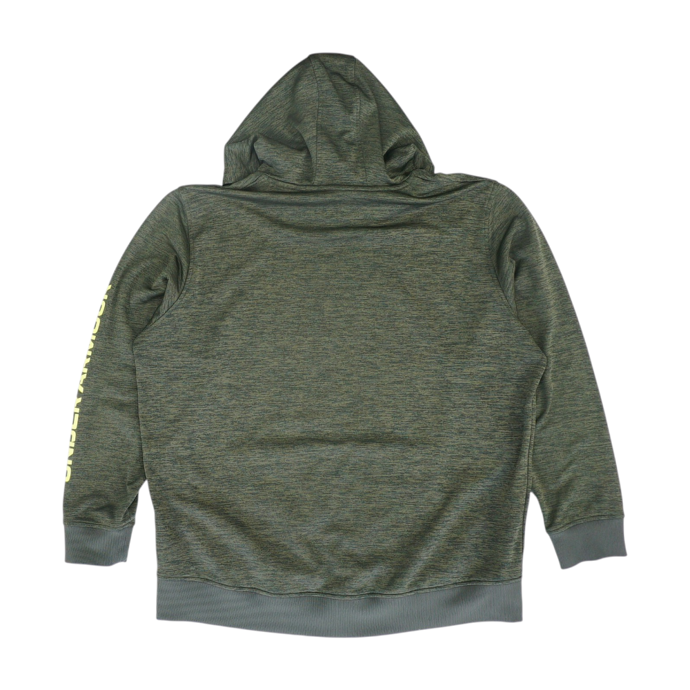 Green Solid Hoodie Pullover