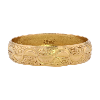 21K Yellow Gold Band Ring