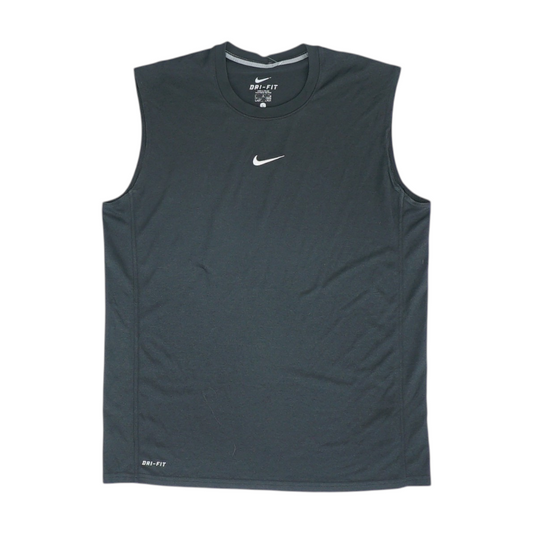 Black Solid Active Tank