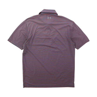 Blue Striped Short Sleeve Polo