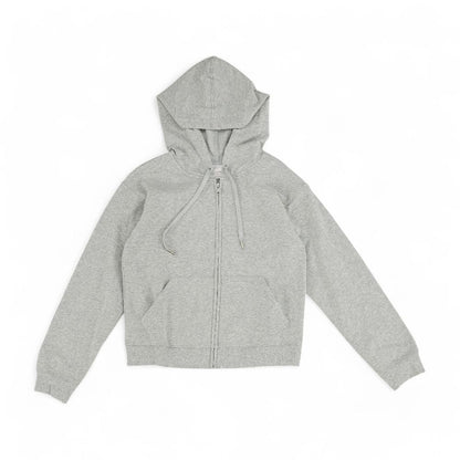 Gray Solid Lightweight Jacket
