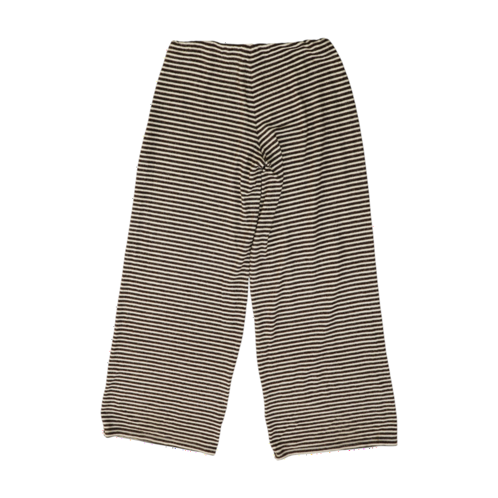 Brown Striped Wide Leg Pants