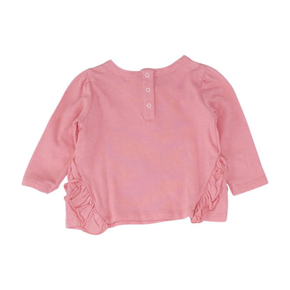 Pink Solid Crewneck T-Shirt