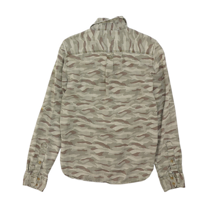 Gray Camo Button Down