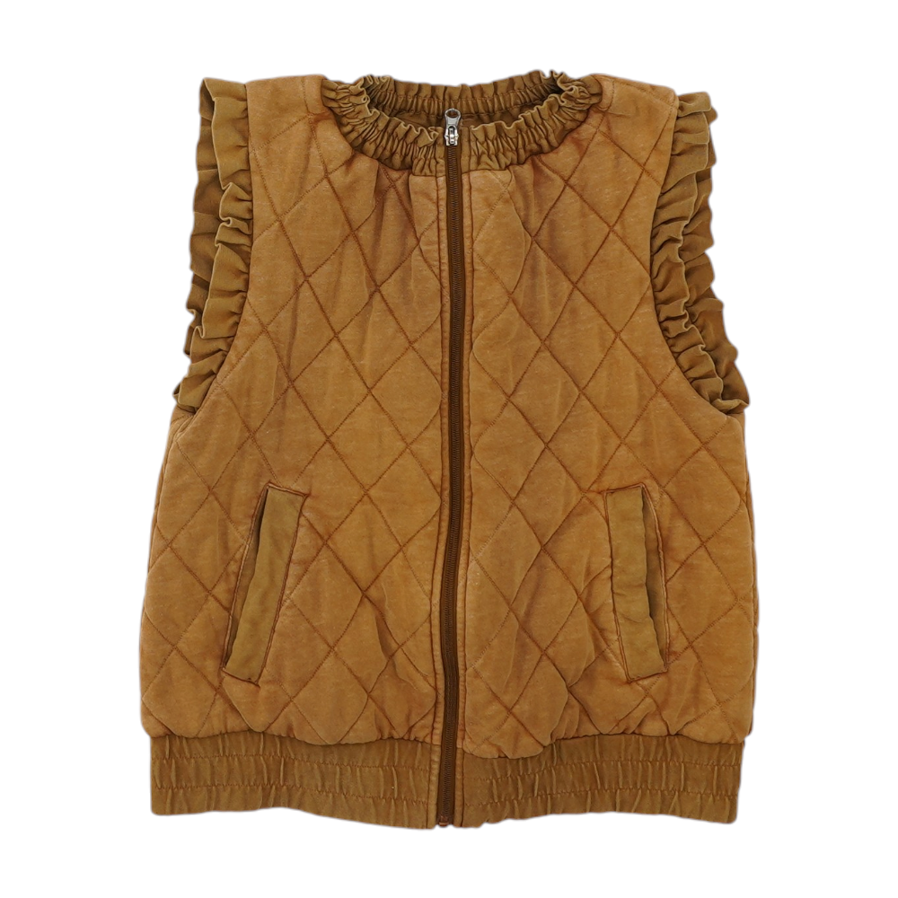 Brown Solid Vest
