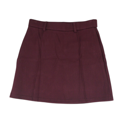 Maroon Mini Skirt