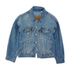 Blue Solid Denim Jacket