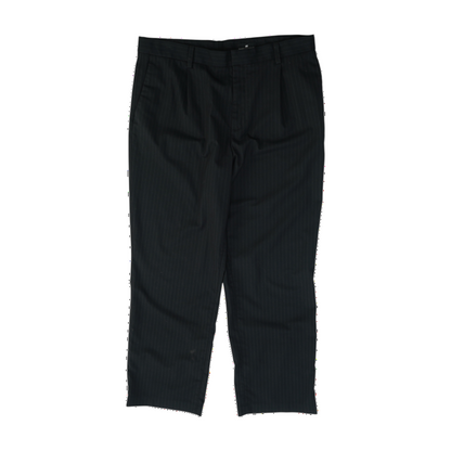 Black Striped Relaxed Pants