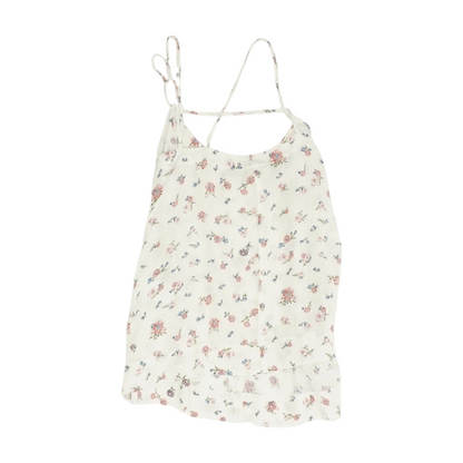 White Floral Blouse