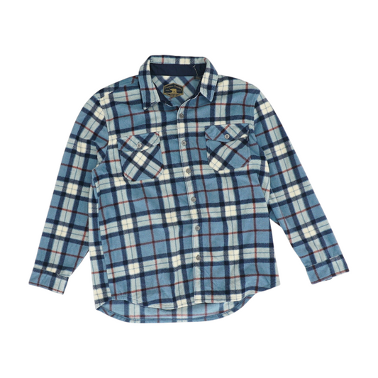 Blue Plaid Flannel Button Down