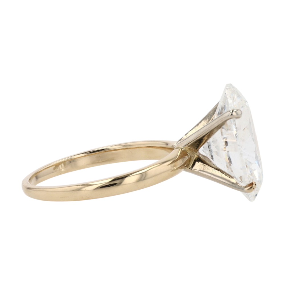 4 ctw 14K Yellow Gold Lab Grown Diamond Engagement Ring – Image 4