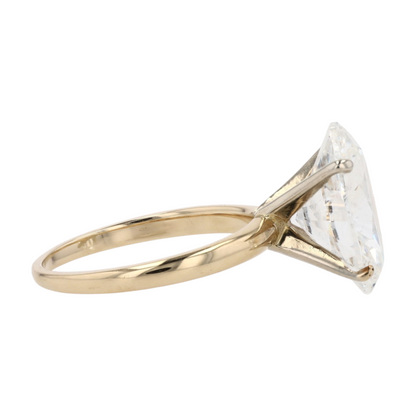 4 ctw 14K Yellow Gold Lab Grown Diamond Engagement Ring – Image 4