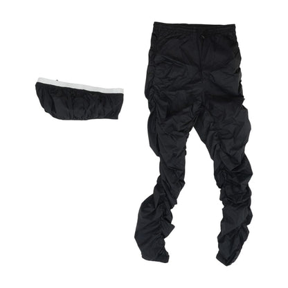 Black Cropped Blouse and Pant Set