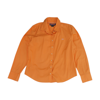 Orange Button Down
