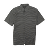 Black Abstract Short Sleeve Button Down