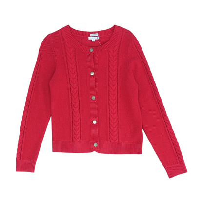 Red Cardigan Sweater