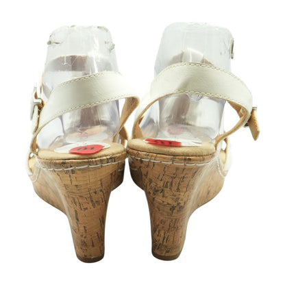 White Wedged Sandals