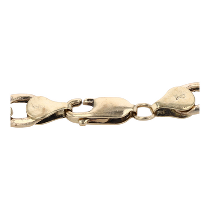 10K Two-Tone Gold Chain Bracelet