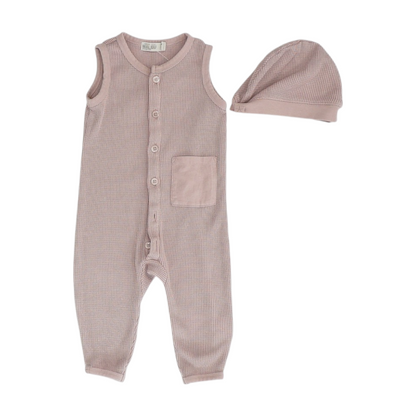 Pink Sleeveless One-Piece
