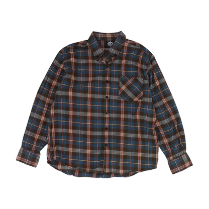 Blue Plaid Flannel Button Down