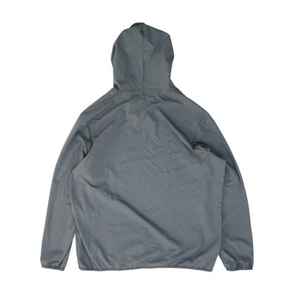 Gray Solid Hoodie Pullover