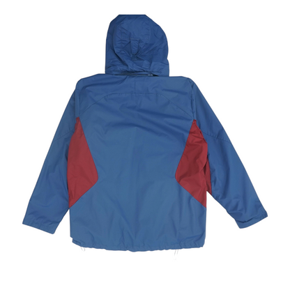Blue Solid Rain Jacket