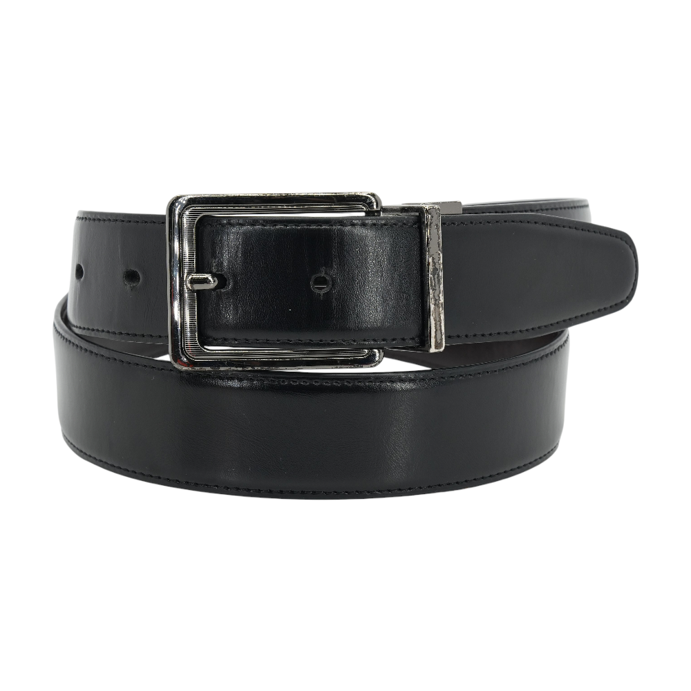Black Reversible Leather Belt