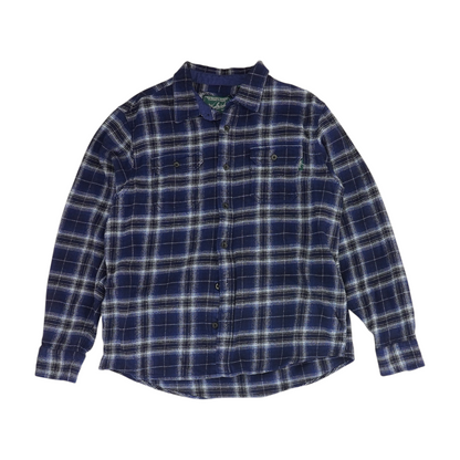 Blue Plaid Long Sleeve Button Down