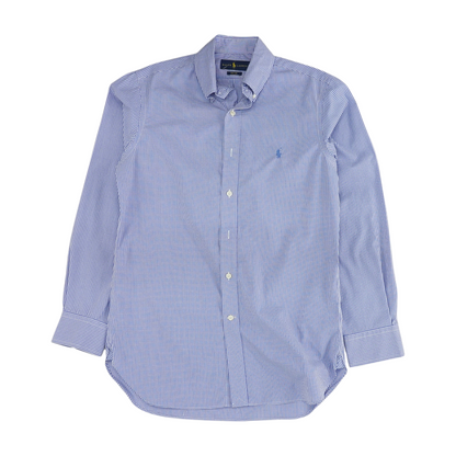 Blue Check Long Sleeve Button Down