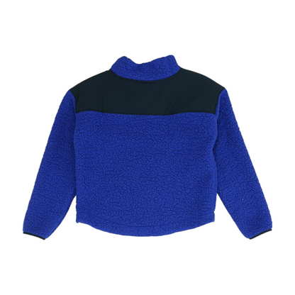 Blue Solid Sweatshirt Pullover