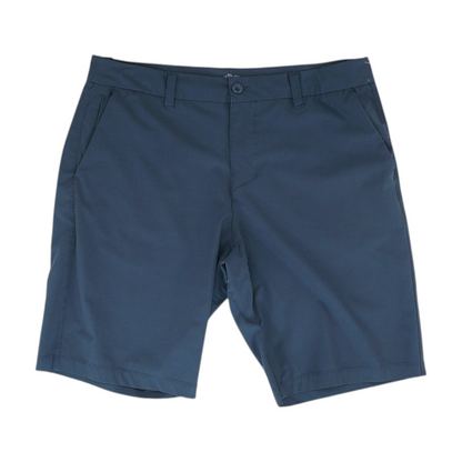 Navy Plaid Chino Shorts