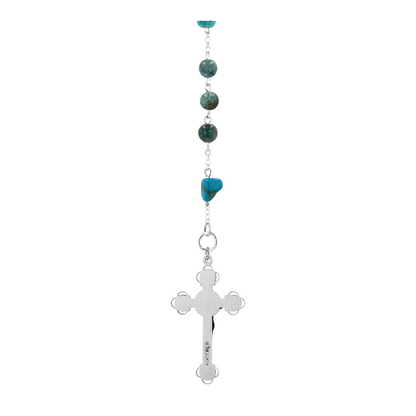 Sterling Silver Turquoise Beaded Necklace