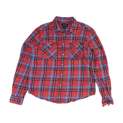 Red Plaid Flannel Button Down
