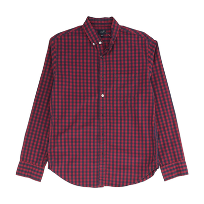 Red Check Long Sleeve Button Down