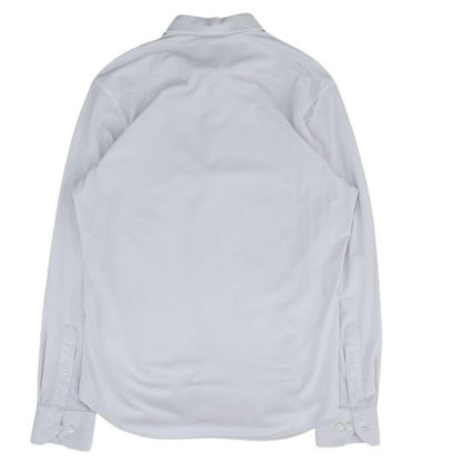 Gray Solid Long Sleeve Button Down