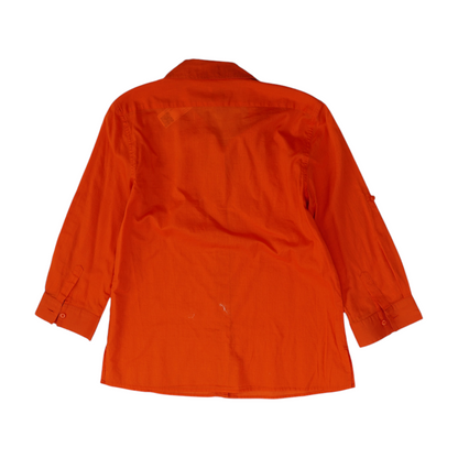 Orange Button Down