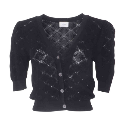 Black Cardigan Sweater