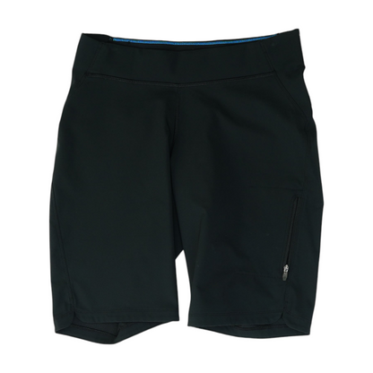 Black Solid Active Shorts