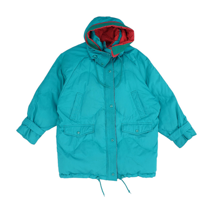 Vintage Green Color Block Coat