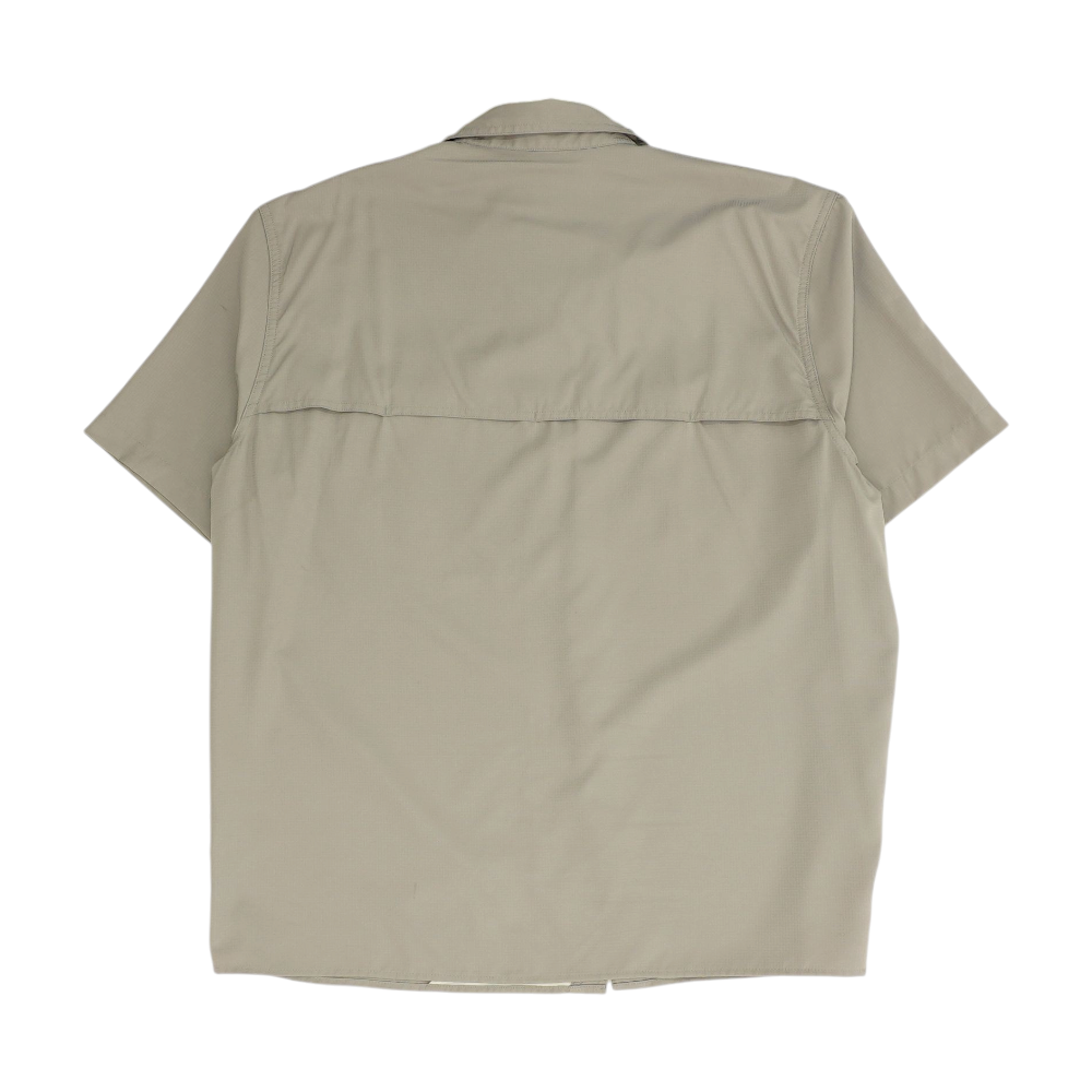 Gray Solid Outdoor Button Down