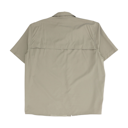 Gray Solid Outdoor Button Down